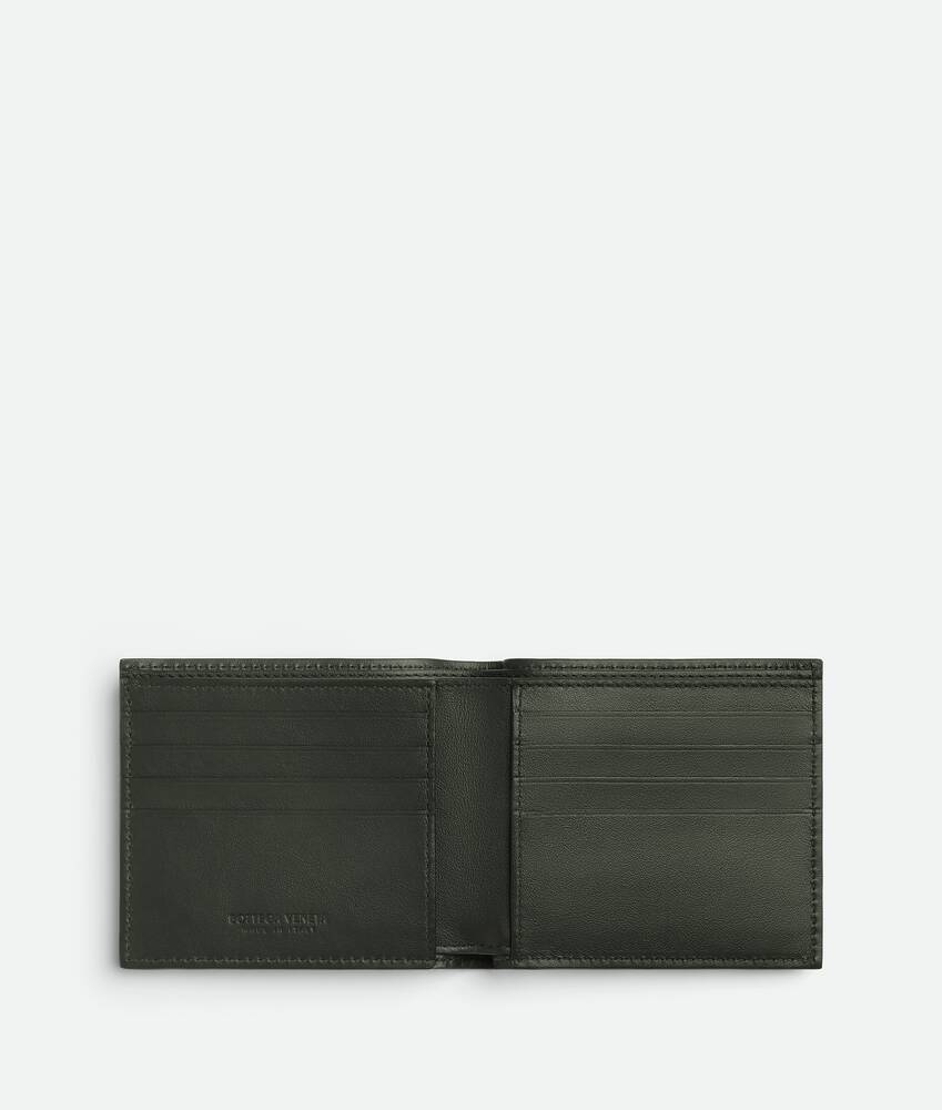 Gucci Black Bifold Short Wallet with Blue Interior