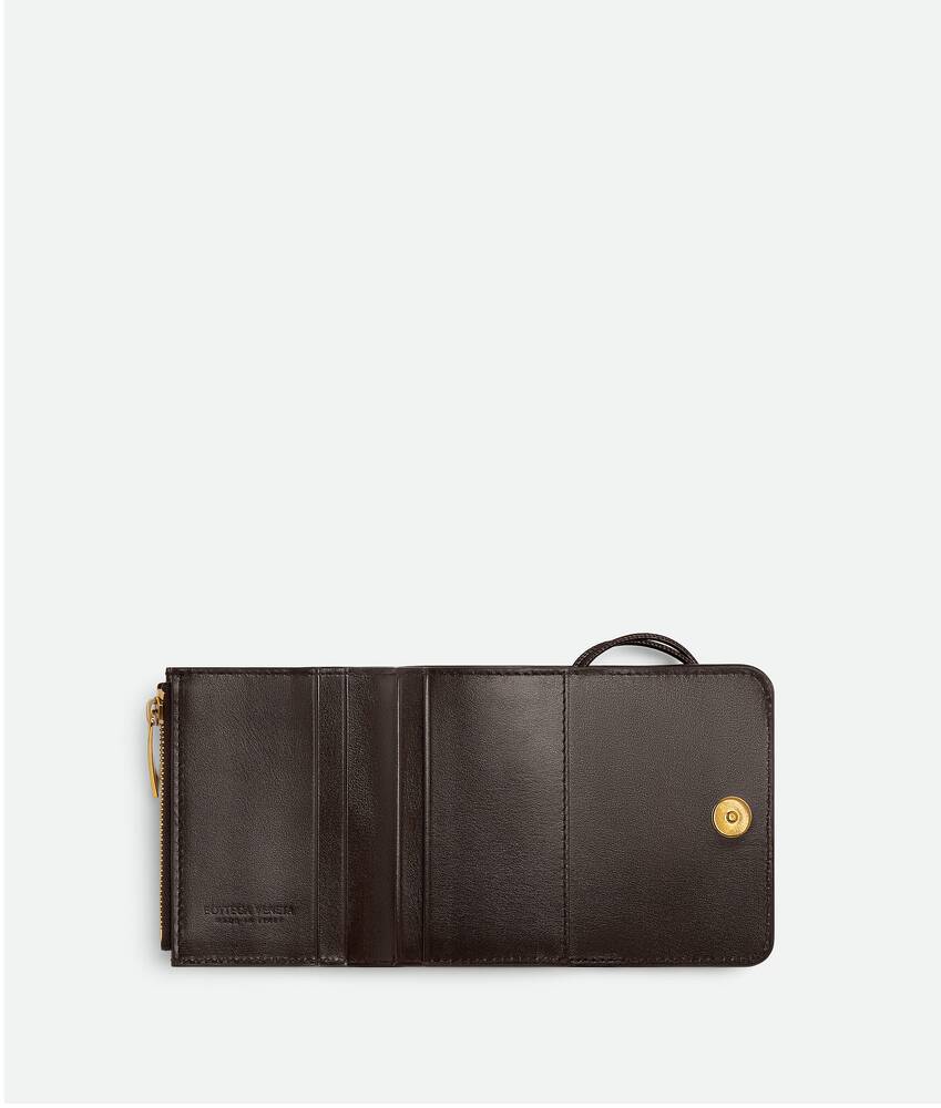 Bottega Women's Andiamo TriFold Zip Wallet in Fondant. Shop