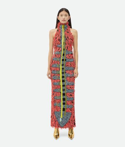 Display a large version of the product image 1 - Jacquard Fringed Long Dress