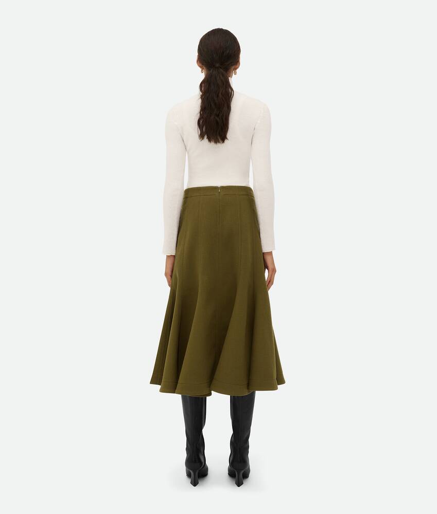 Display a large version of the product image 3 - Wool Crepe Skirt