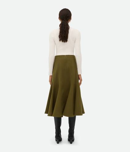 Wool Crepe Skirt