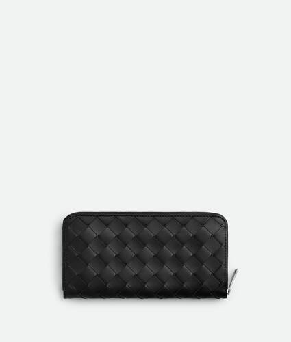 Intrecciato Zip Around Wallet