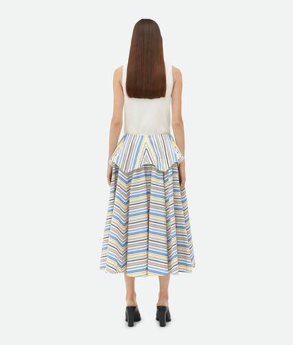 Checked Double Layer Cotton Skirt
