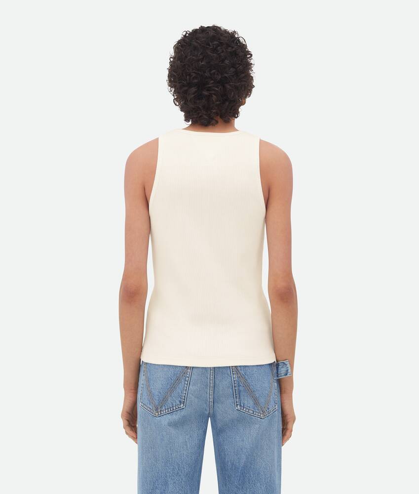 Display a large version of the product image 3 - Compact Cotton Rib Jersey Tank Top