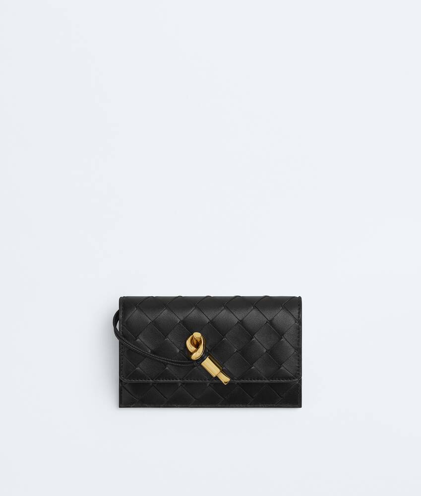 Andiamo Zipped Card Case in Black