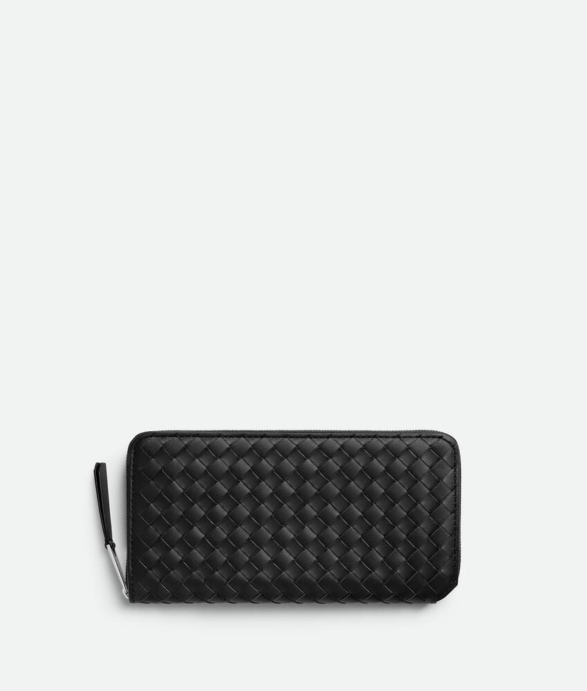 Display a large version of the product image 1 - Intrecciato Piccolo Zip Around Wallet