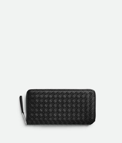 Portefeuille à fermeture zippée Intrecciato Piccolo