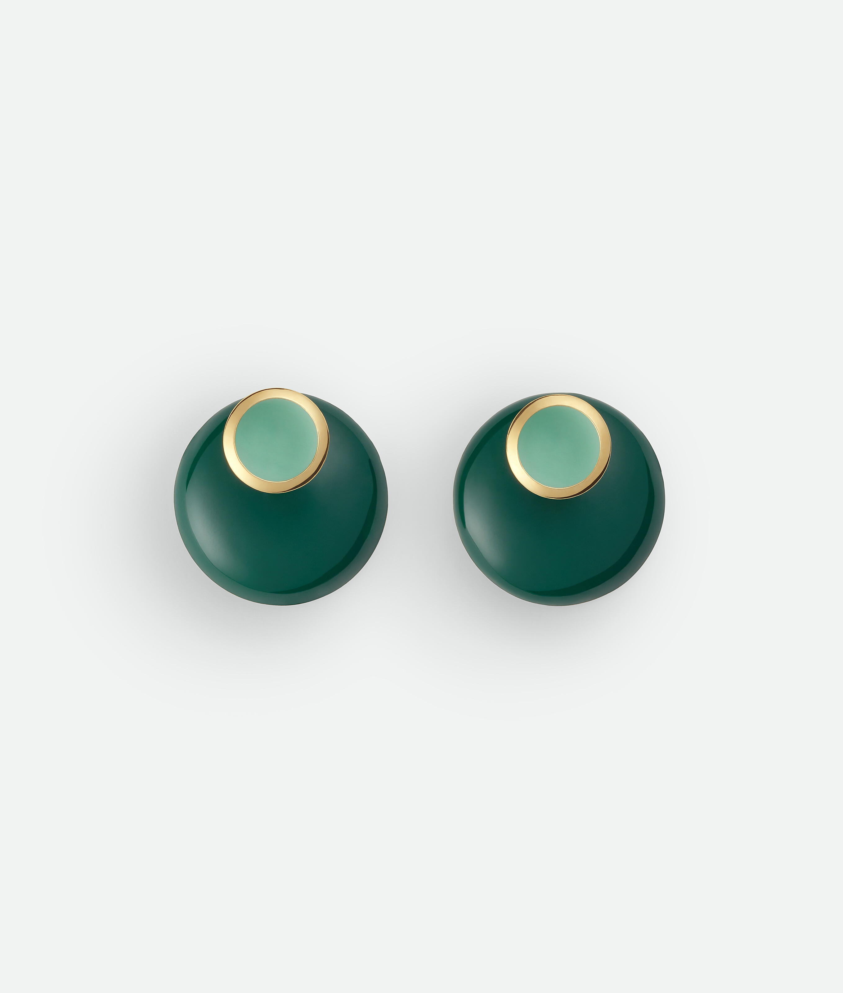 Bottega Veneta Concave Earrings - Siren/petrol - Woman