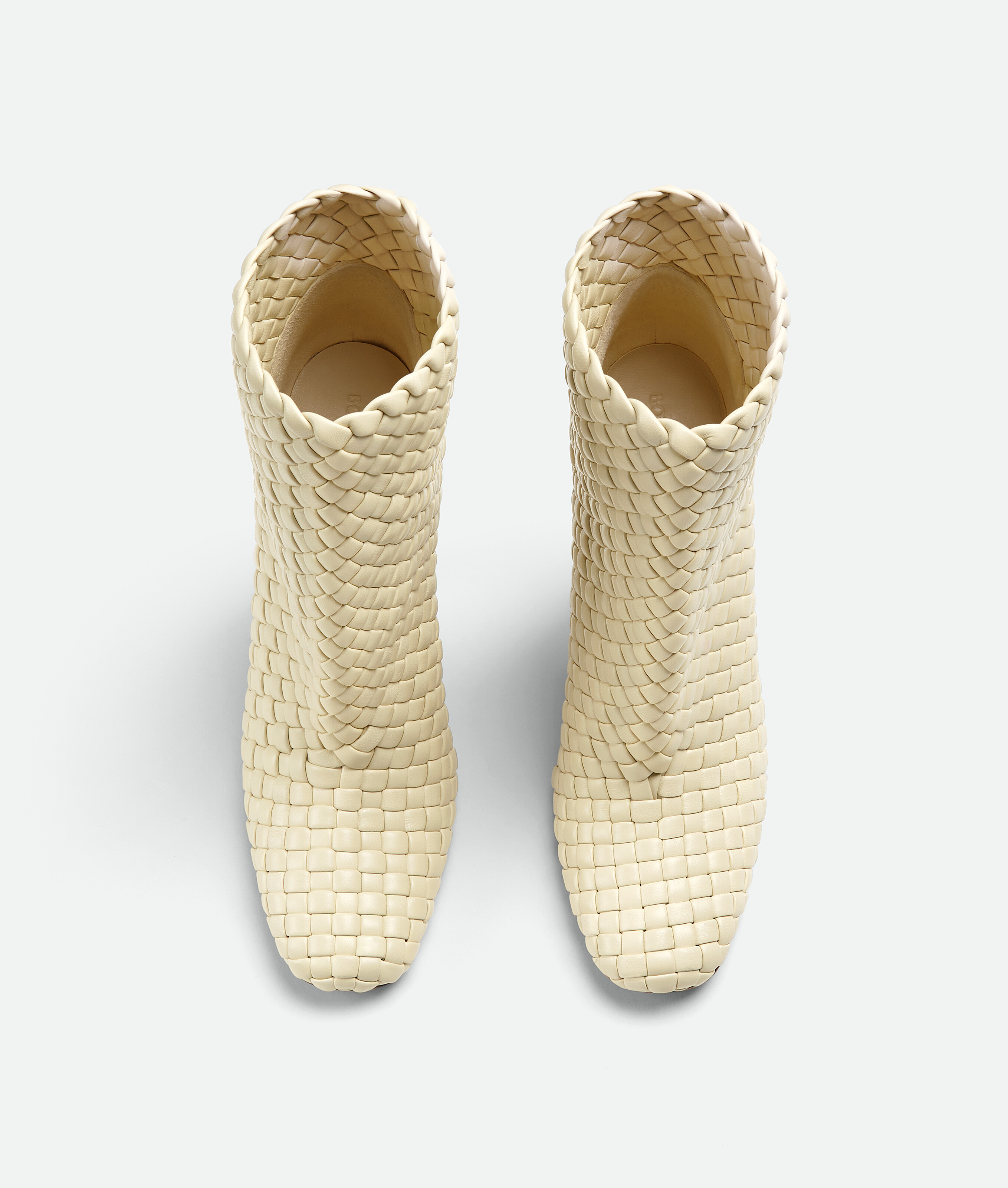 Shop Bottega Veneta Canalazzo Ankle Boot In White