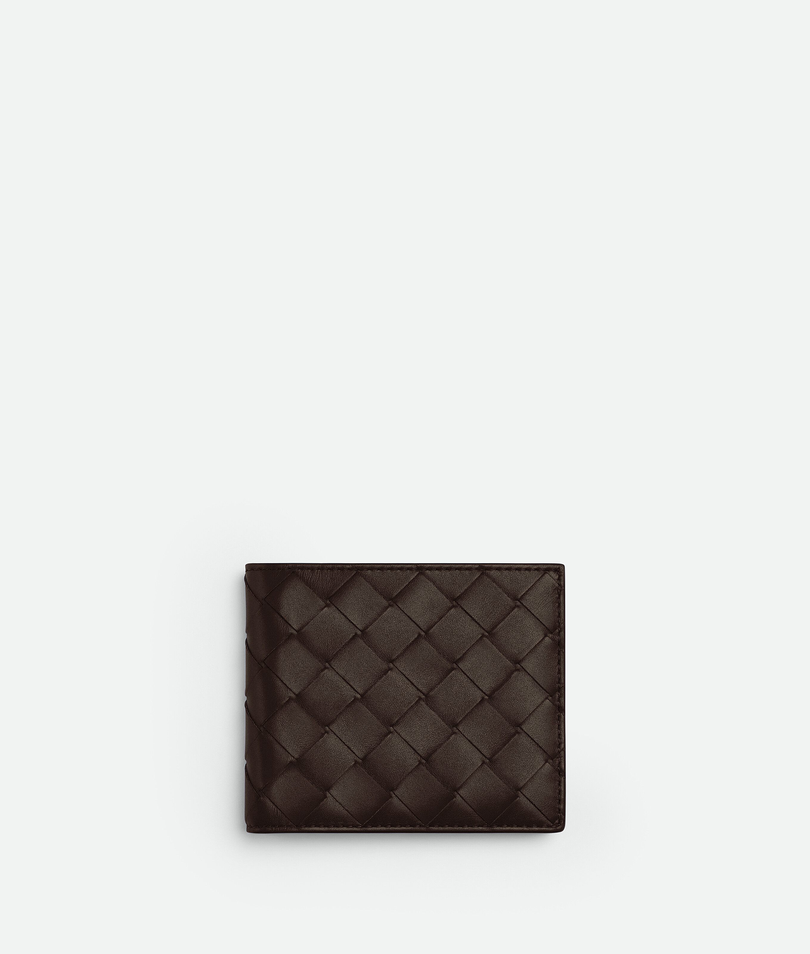 Bottega Veneta Bottega  Veneta Intrecciato Bi-fold Wallet In Brown
