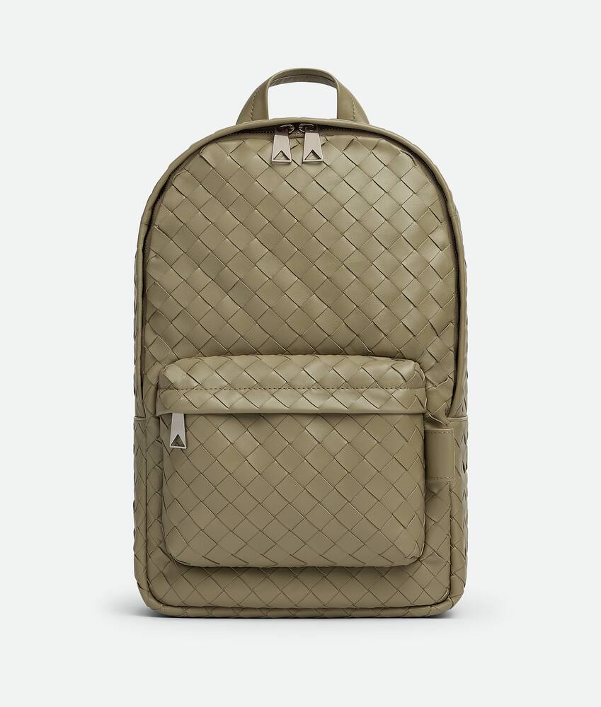 Small Intrecciato Leather Backpack
