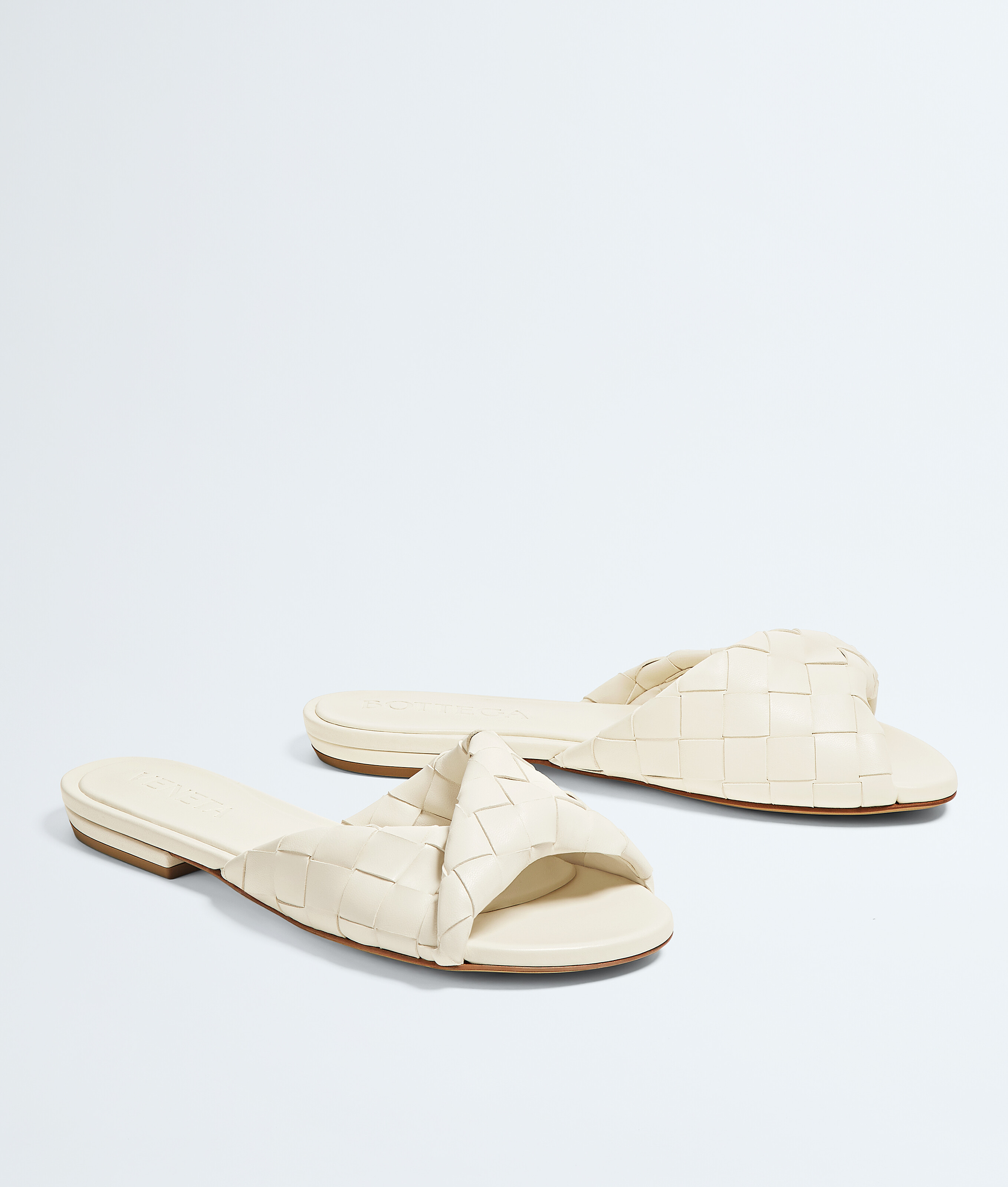 Women's Blink Flat Mule in Sea salt Bottega Veneta Slovakia EN - Image 3