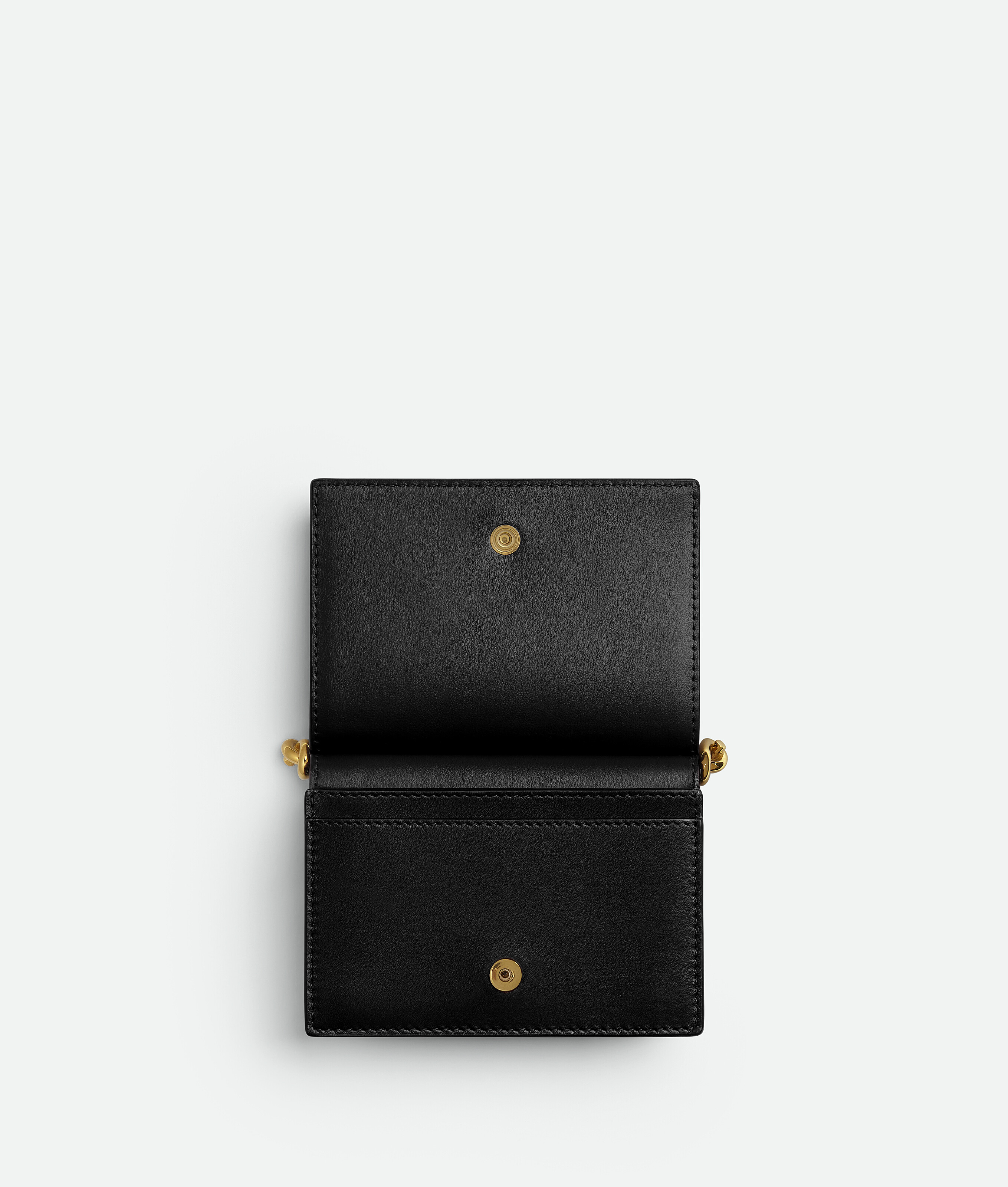 Bottega Veneta Solstice Business Card Case In Black