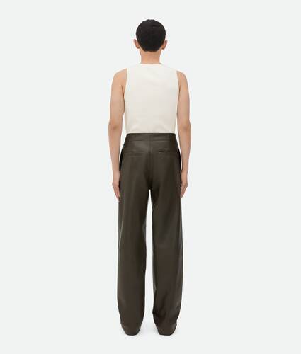 Leather Wide Leg Trousers