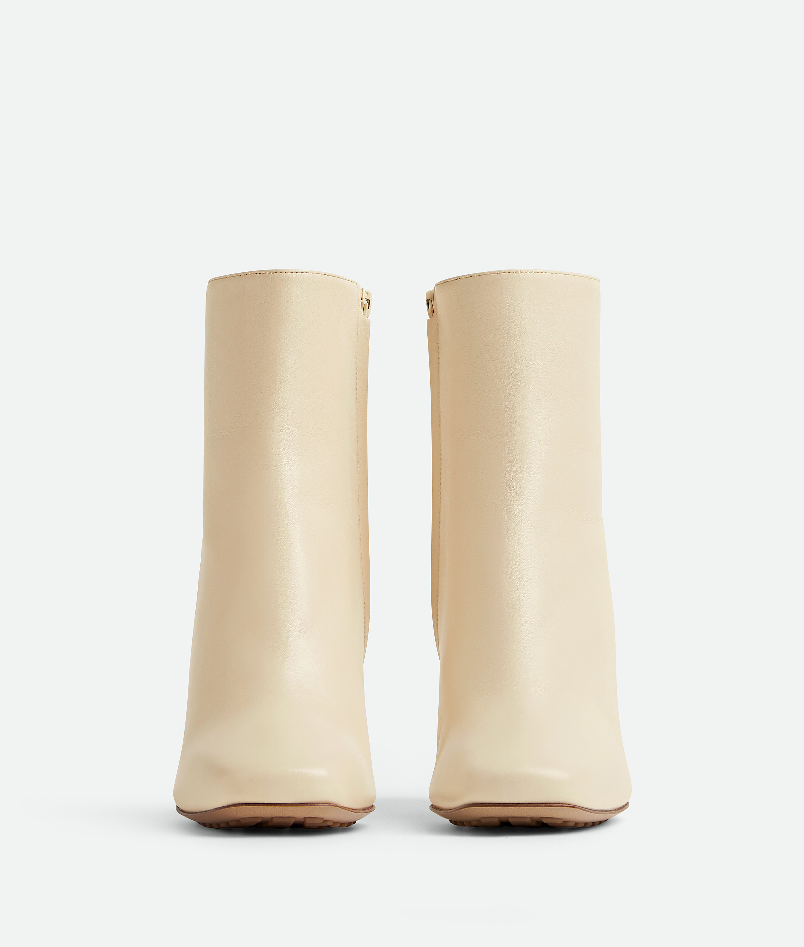 Shop Bottega Veneta Knot Ankle Boot In White