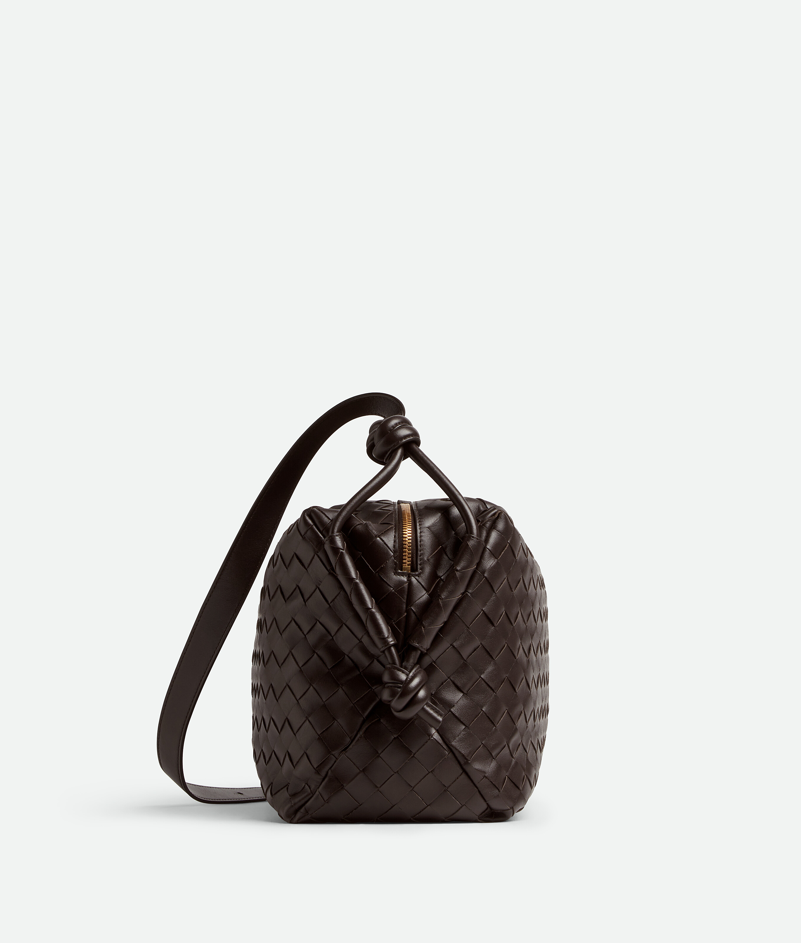 Shop Bottega Veneta Medium Loop Weekender In Fondant