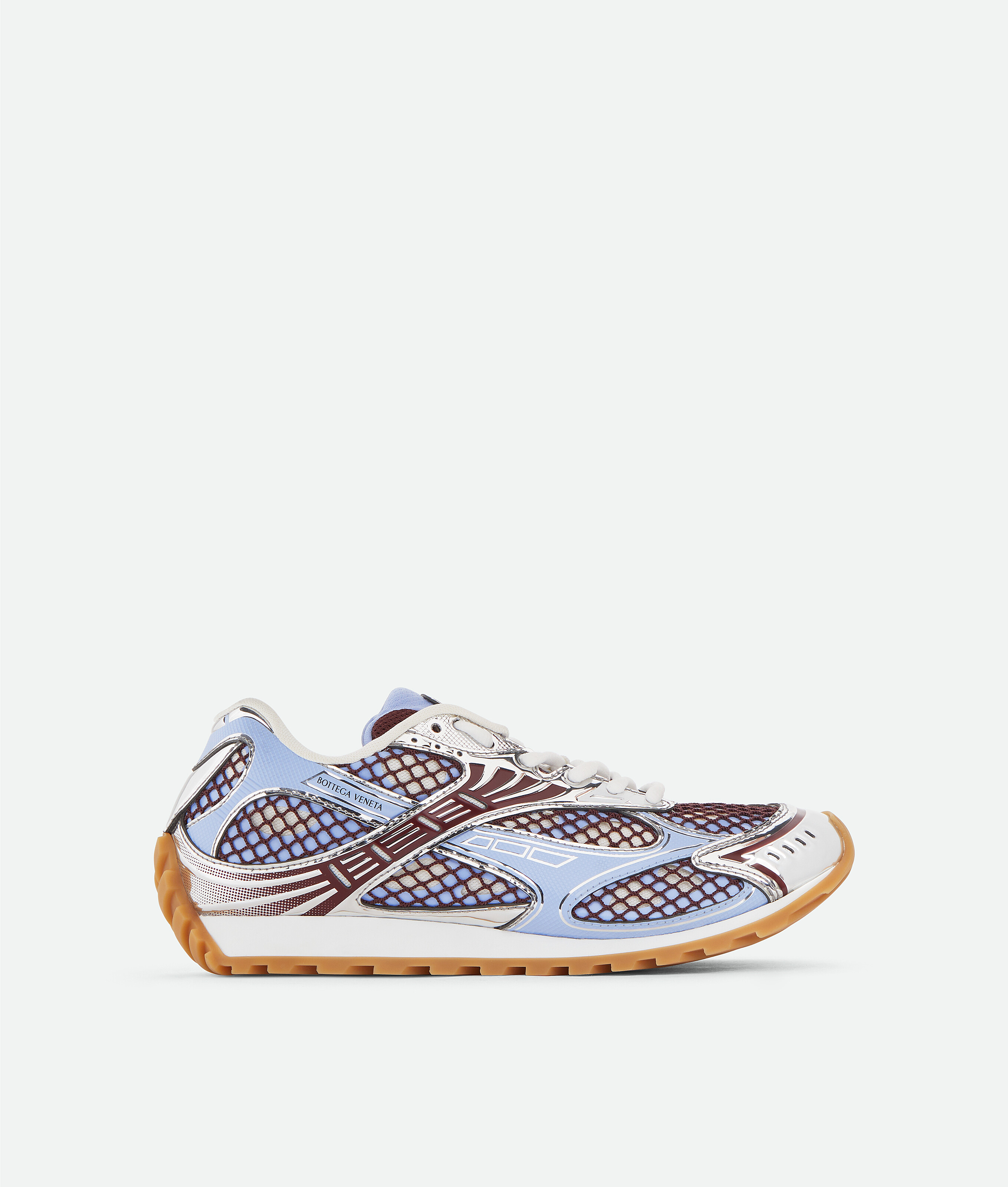 Bottega Veneta Orbit Sneakers Contrast Stitching Mesh Panels Rubber Sole In Multi