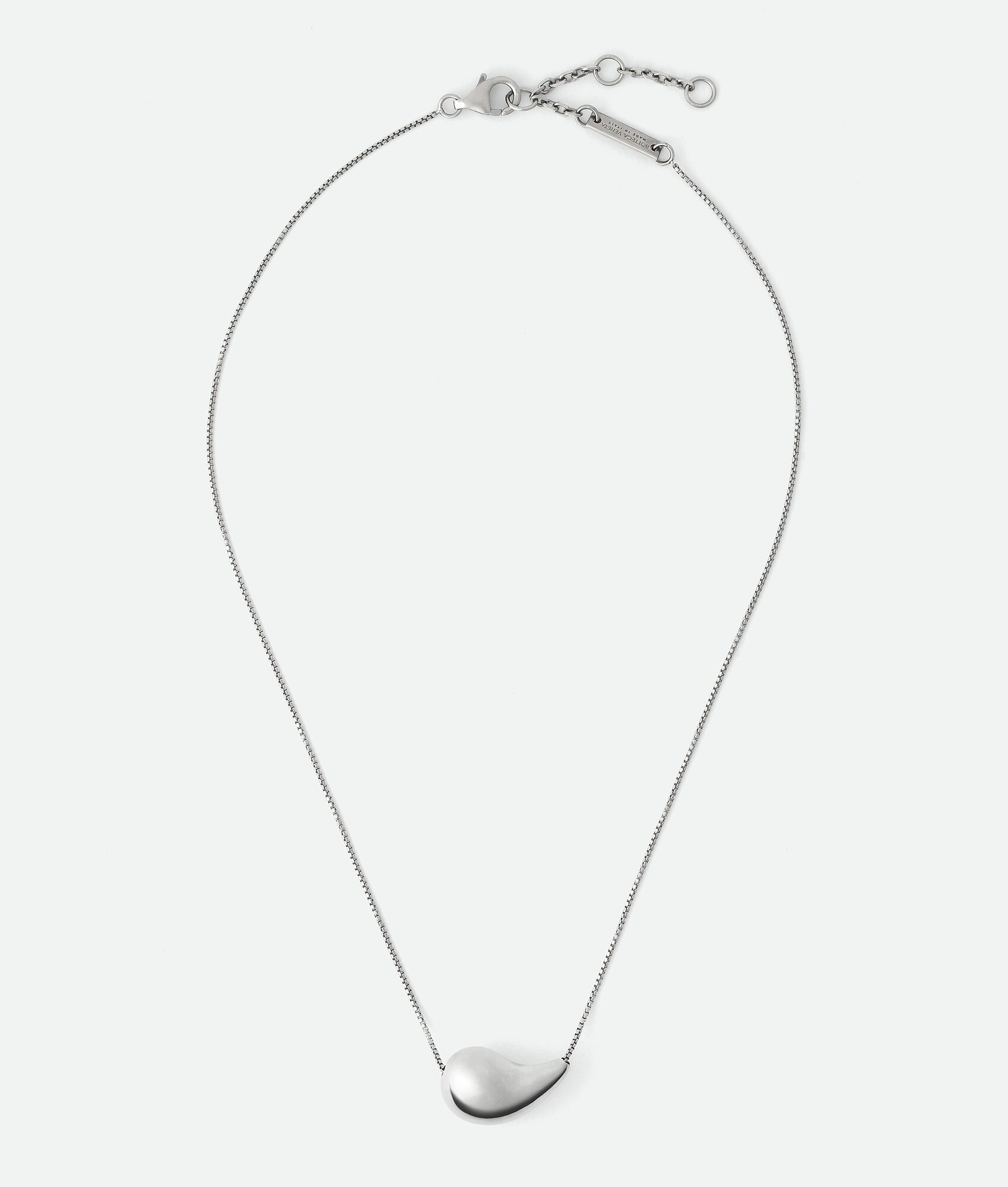 Bottega Veneta® Women's Drop Pendant Necklace in Silver. Shop online now.