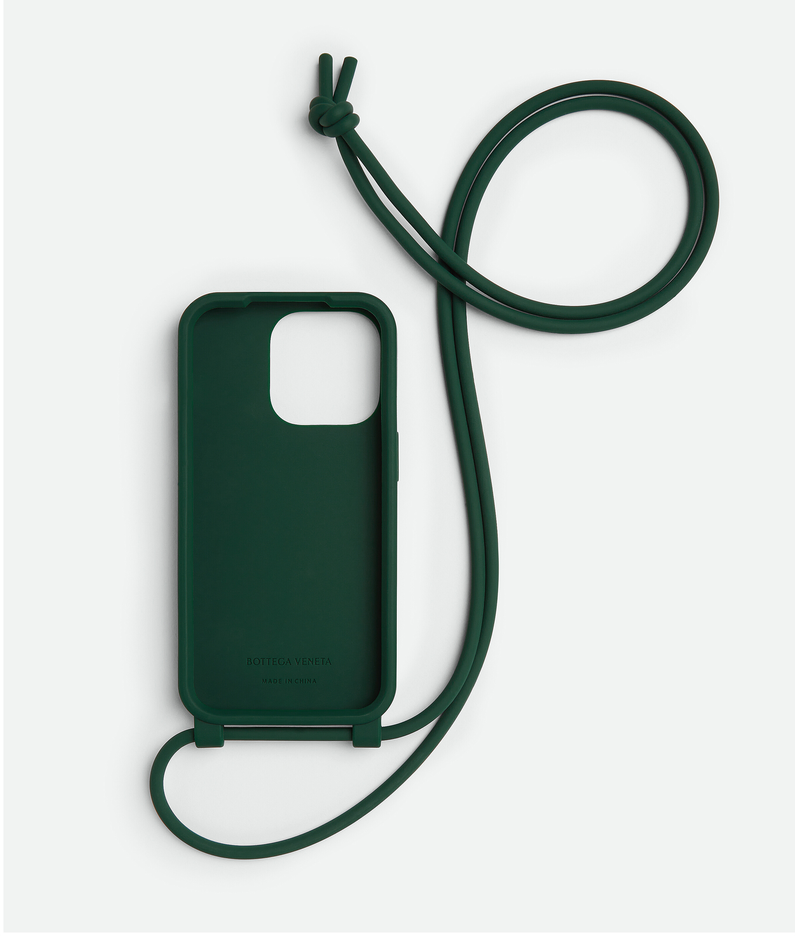 Shop Bottega Veneta Iphone 14 Pro Case On Strap In Green