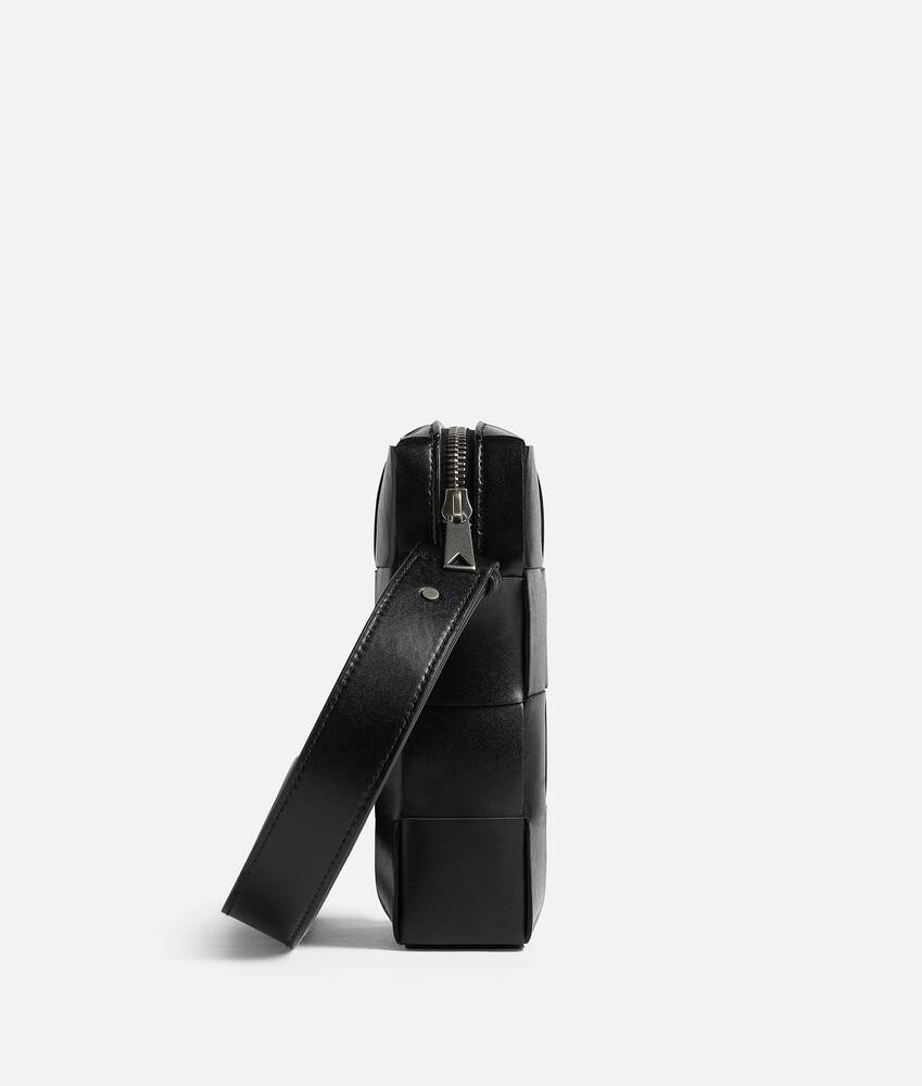 Bottega Veneta® Men's Mini Cassette Cross-Body Bag in Black. Shop