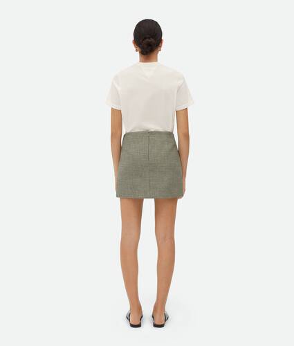 Melange Cotton Skirt