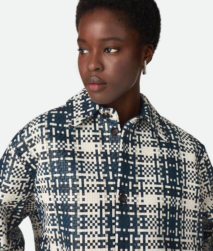 Mini Intreccio Leather Shirt