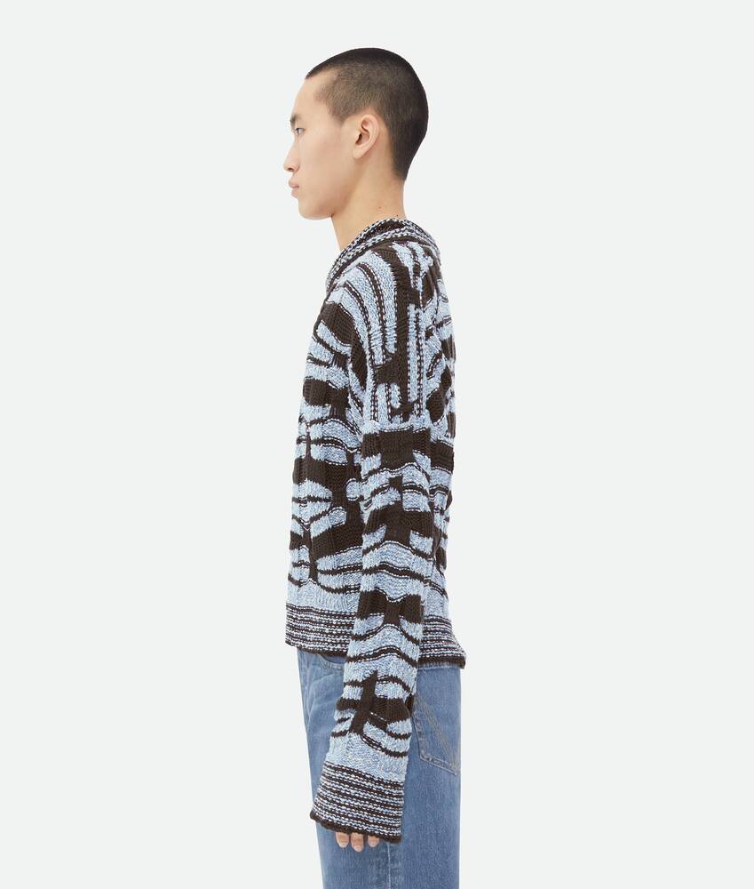 Display a large version of the product image 2 - Distorted Stripe Cotton Jumper