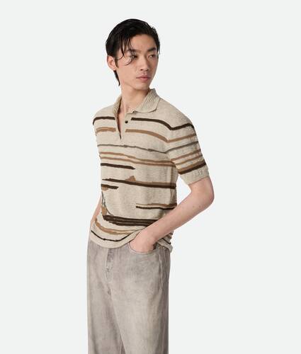Linen And Cotton Polo