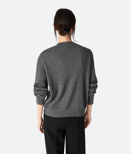 Wool Rib Cardigan