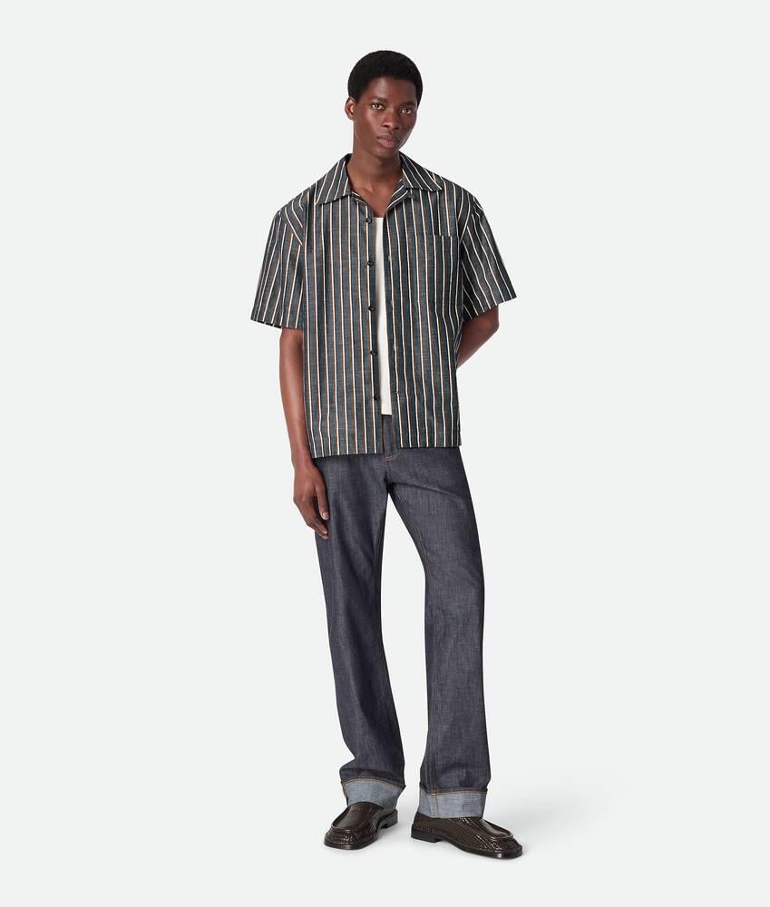 Display a large version of the product image 4 - Stripe Cotton And Linen Shirt