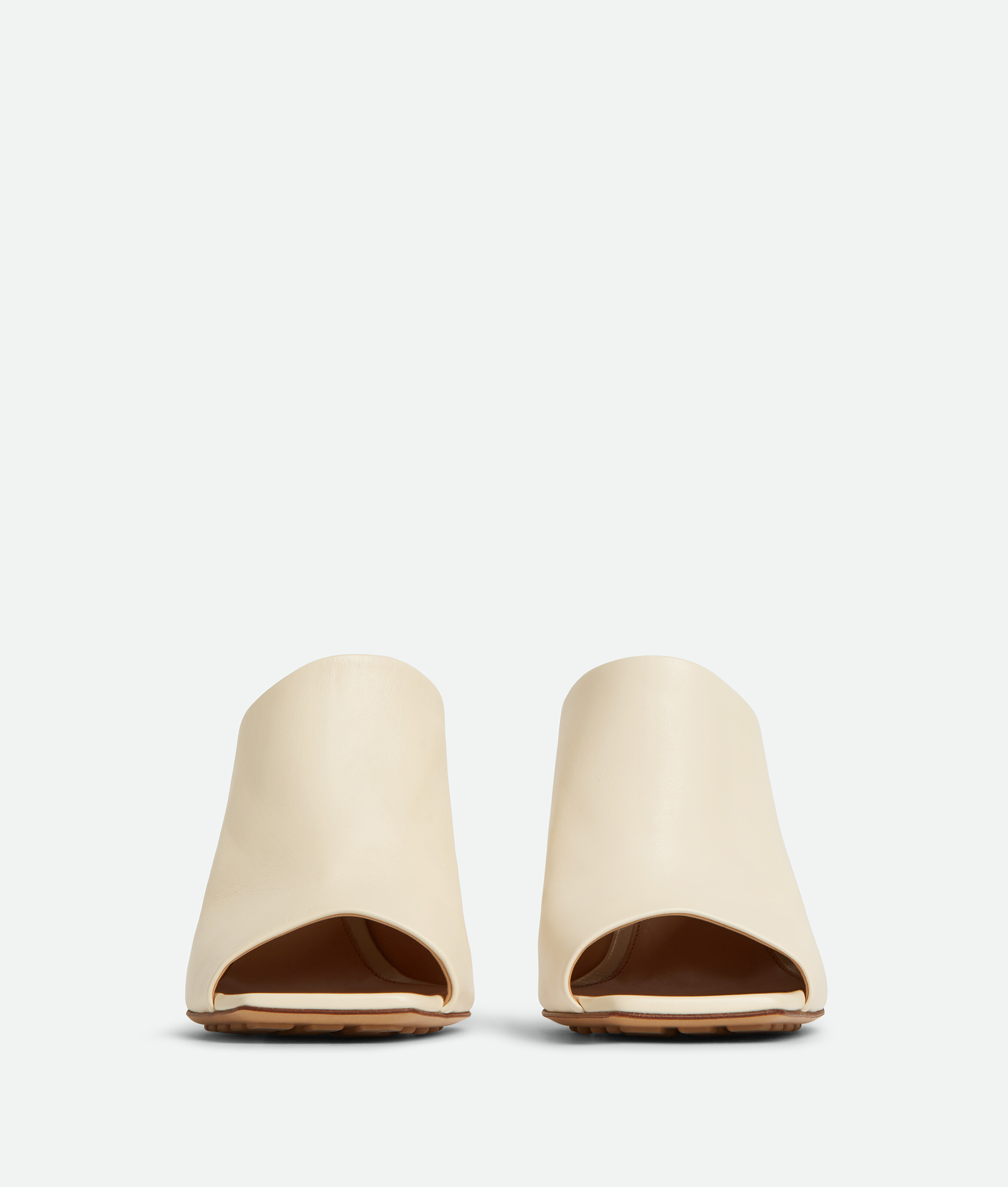 Shop Bottega Veneta Knot Mules In White