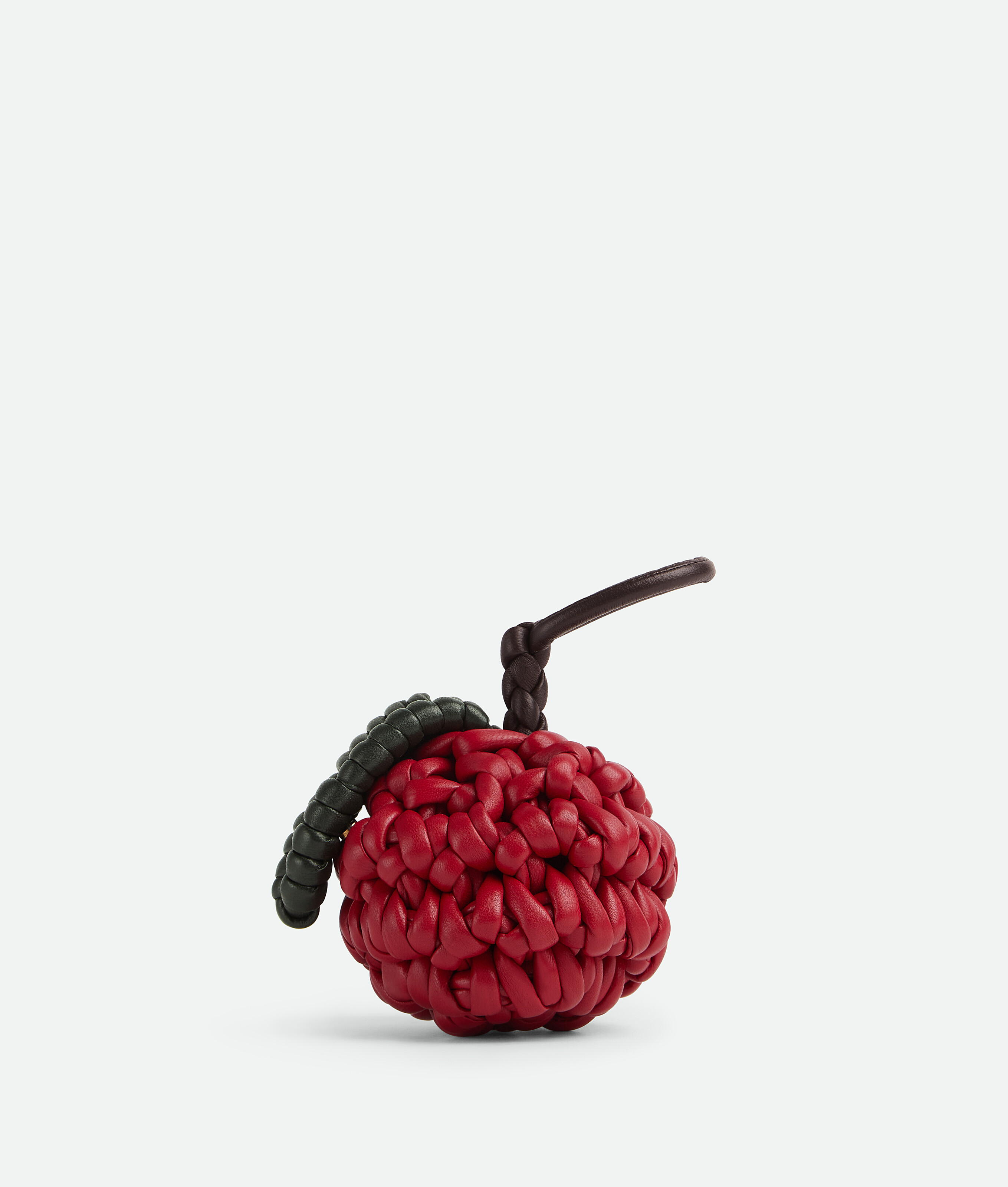 Shop Bottega Veneta Intreccio Nappa Apple Set In Red