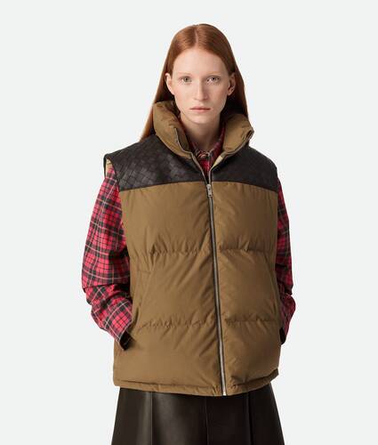 Frosted Poplin Puffer Gilet