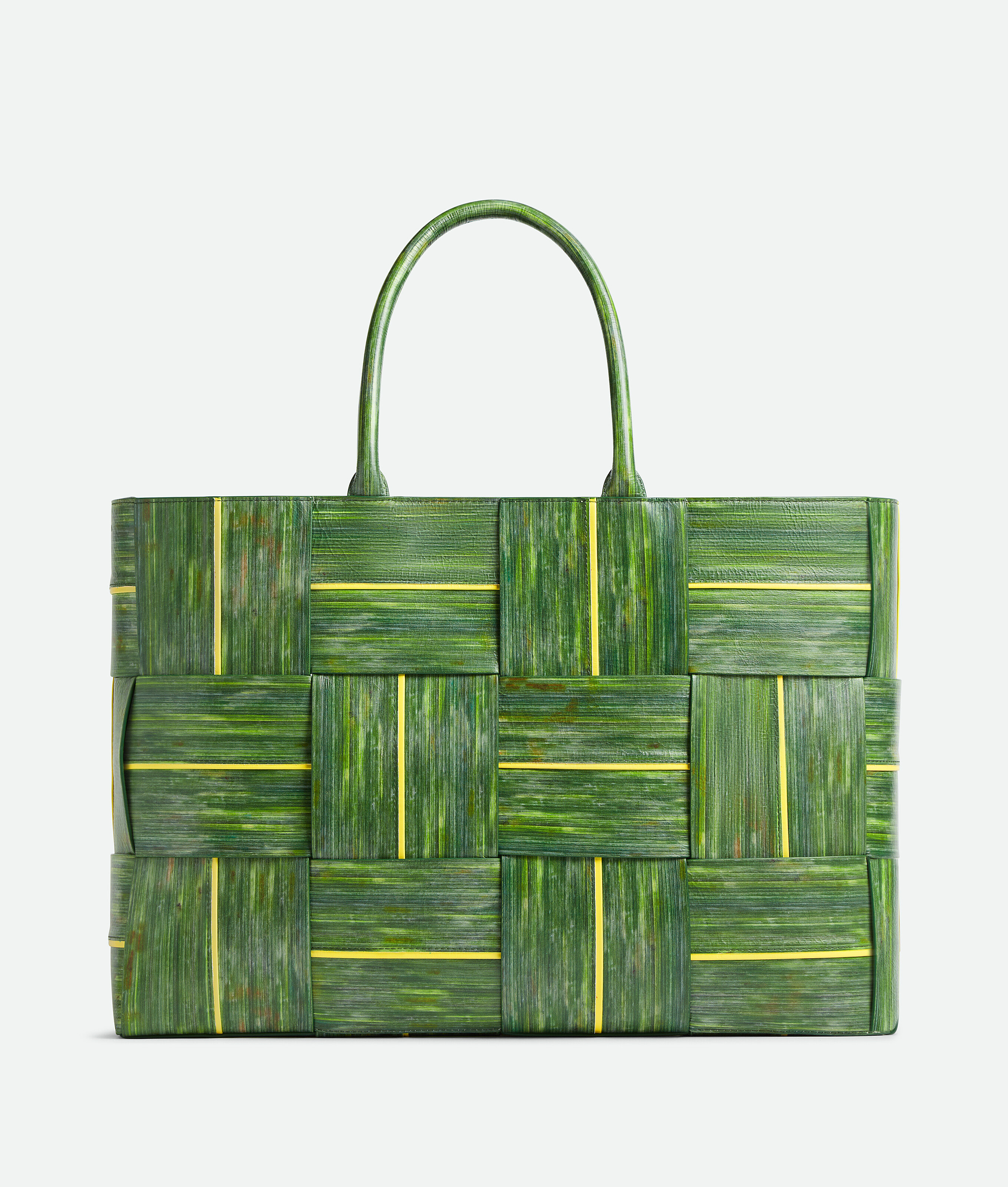 Shop Bottega Veneta Large Arco Tote Bag In Raintree/seagrass/sherbert