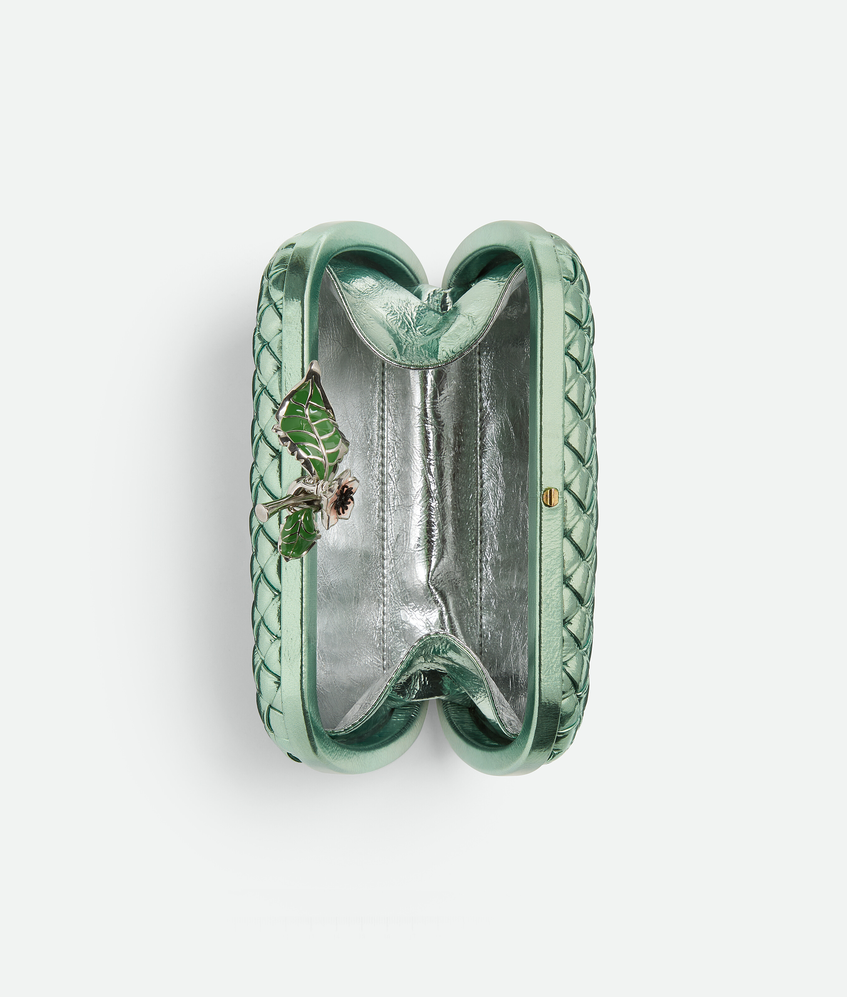 Bottega Veneta Knot In Fresh Mint/silver