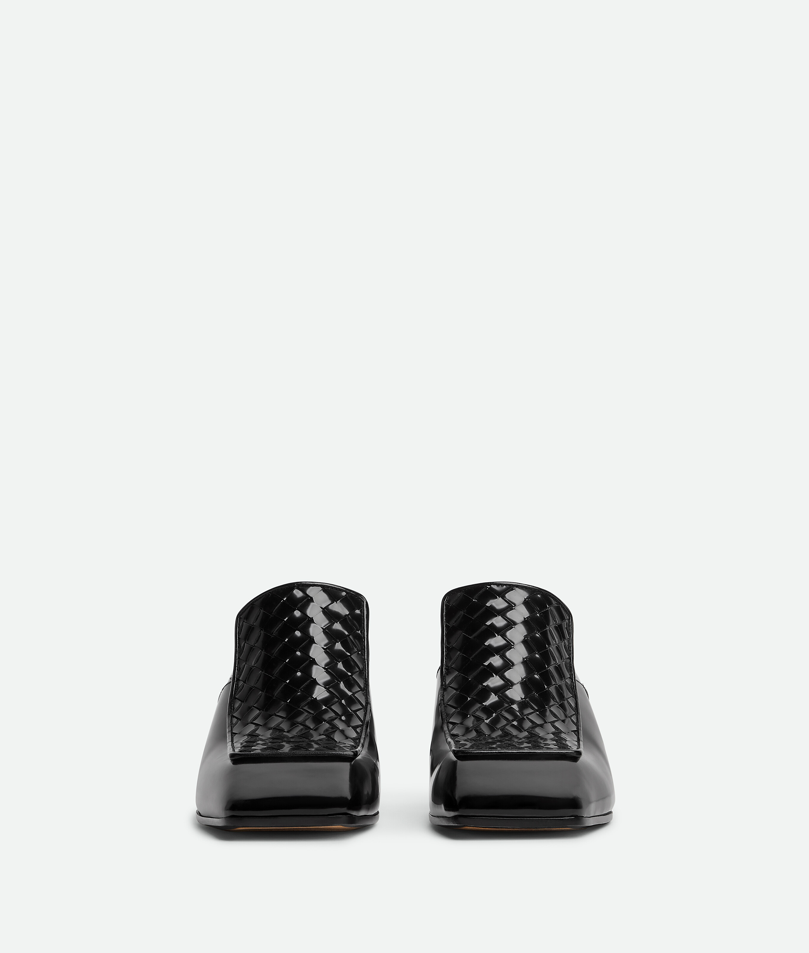 Bottega Veneta Leather Ventura Heeled Loafers 40 In Black