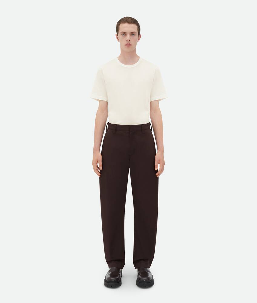 Display a large version of the product image 1 - Stretch Cotton Tapered Trousers