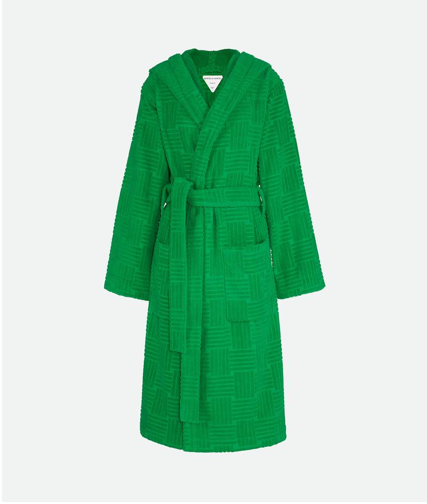 Display a large version of the product image 2 - Intreccio Pattern Cotton Bathrobe
