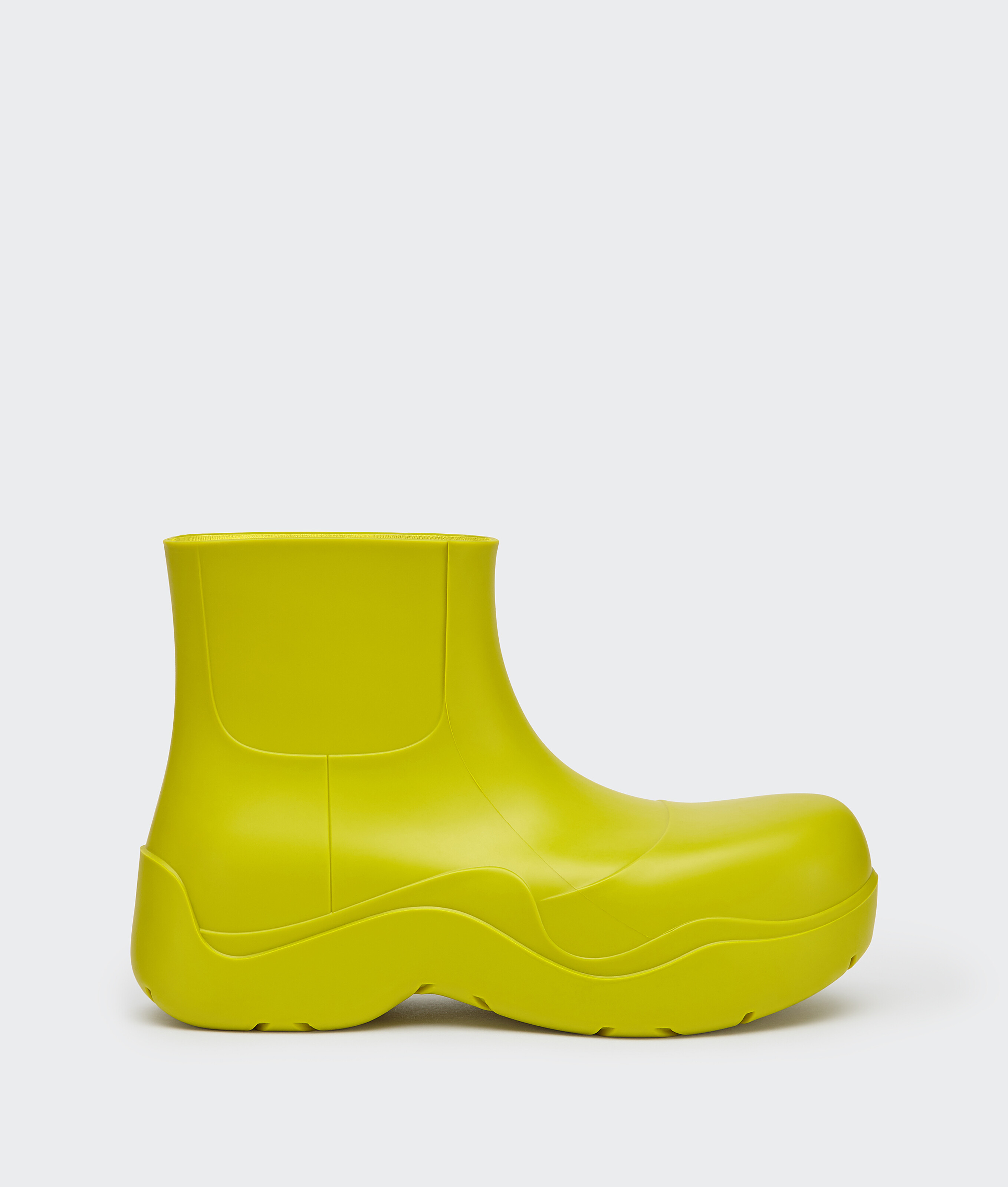 rubber block heel boots