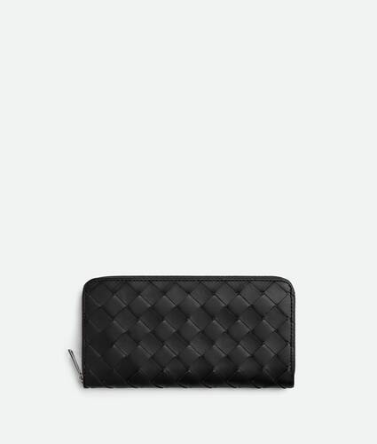 Intrecciato Zip Around Wallet