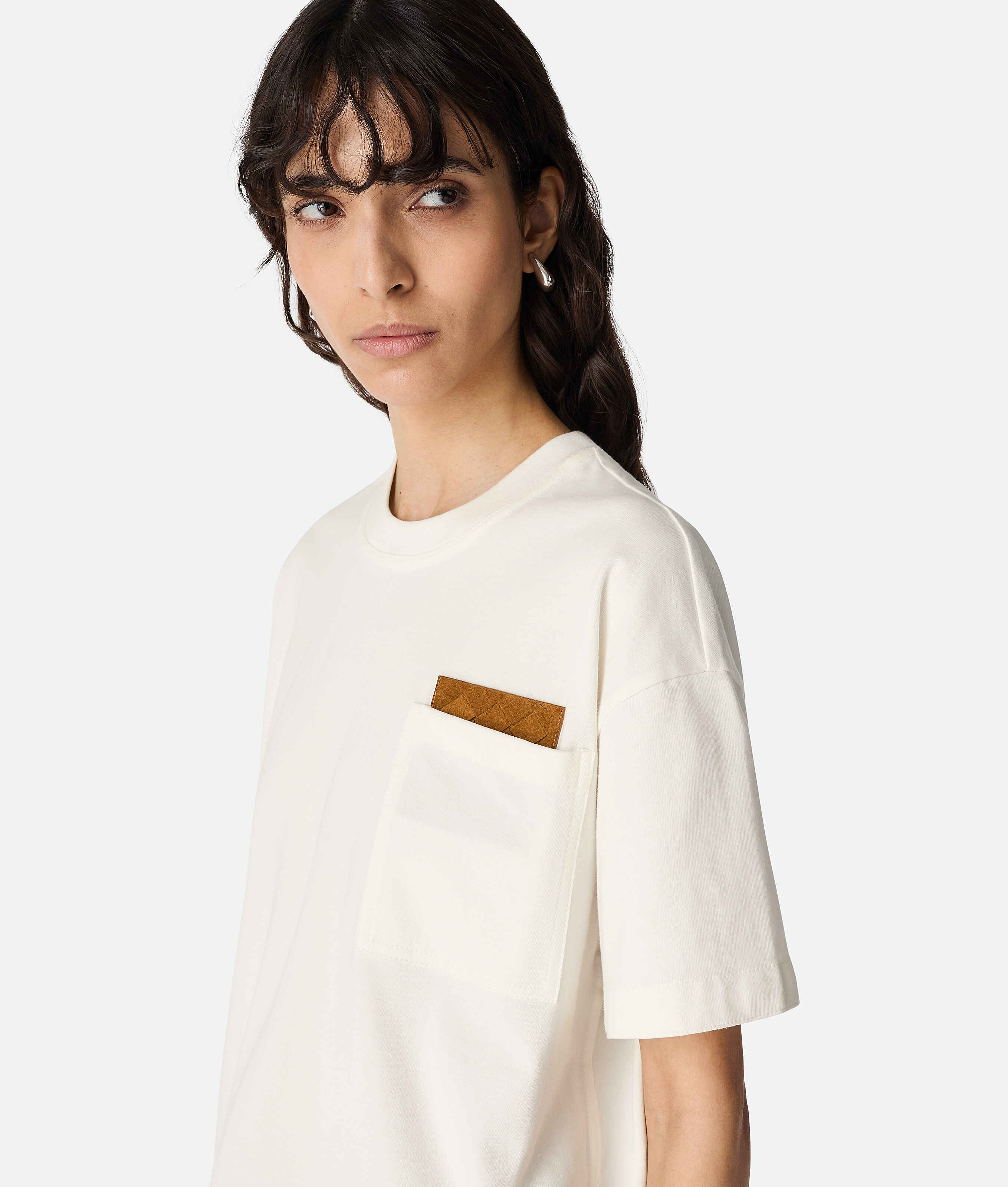 Bottega Veneta Cropped T-shirt Aus Baumwolljersey