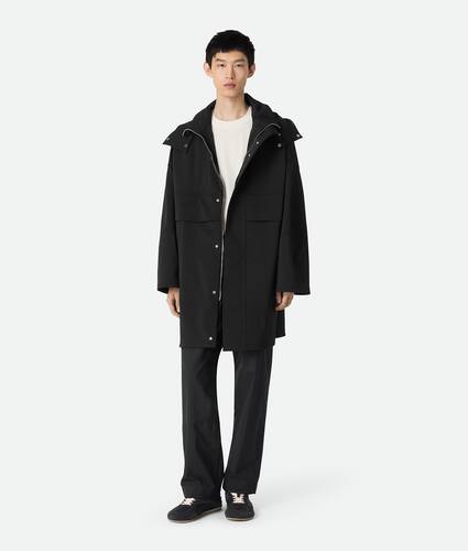 Bonded Tech Wool Hooded Parka