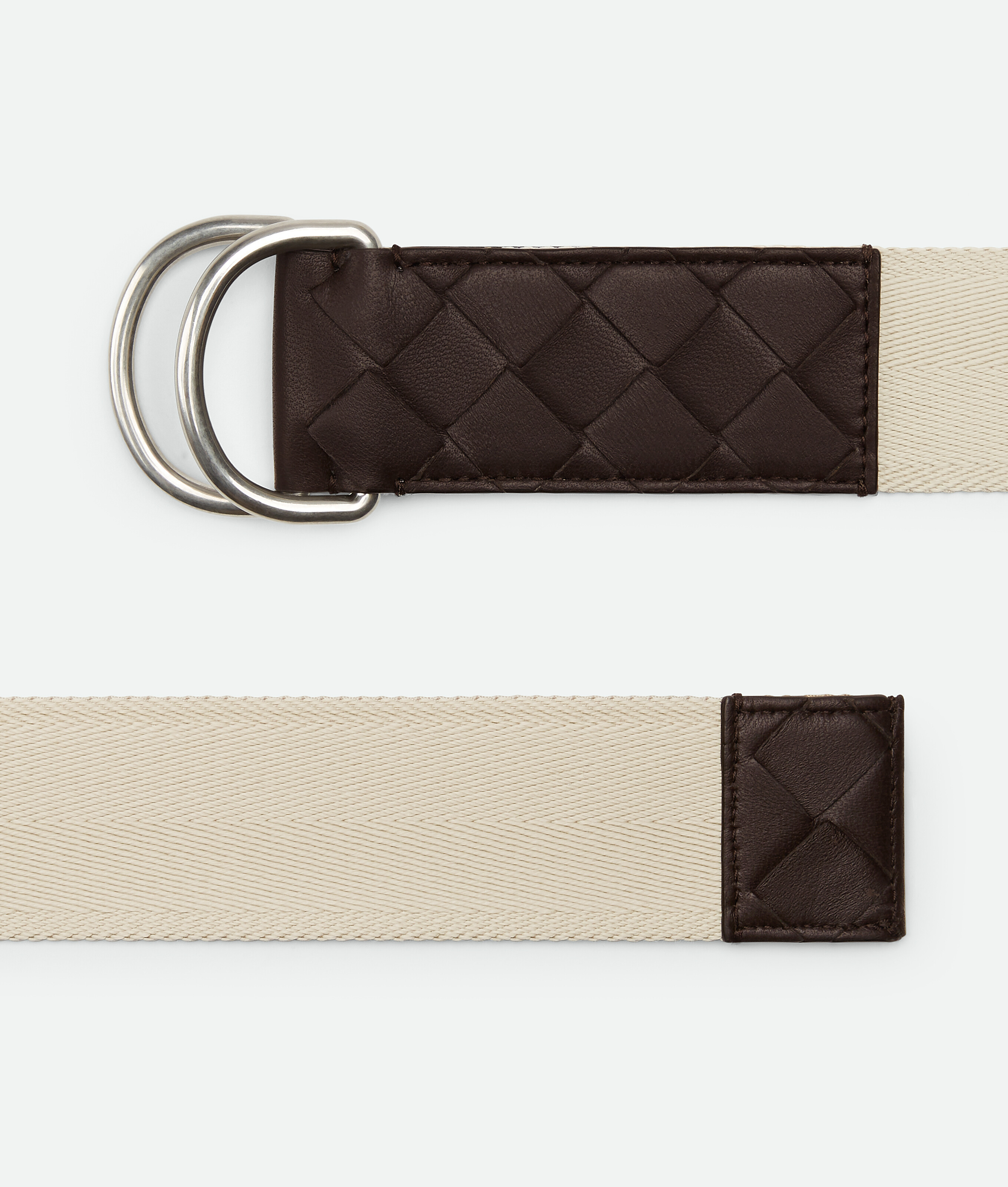 Shop Bottega Veneta Webbing Nastro Gürtel In White