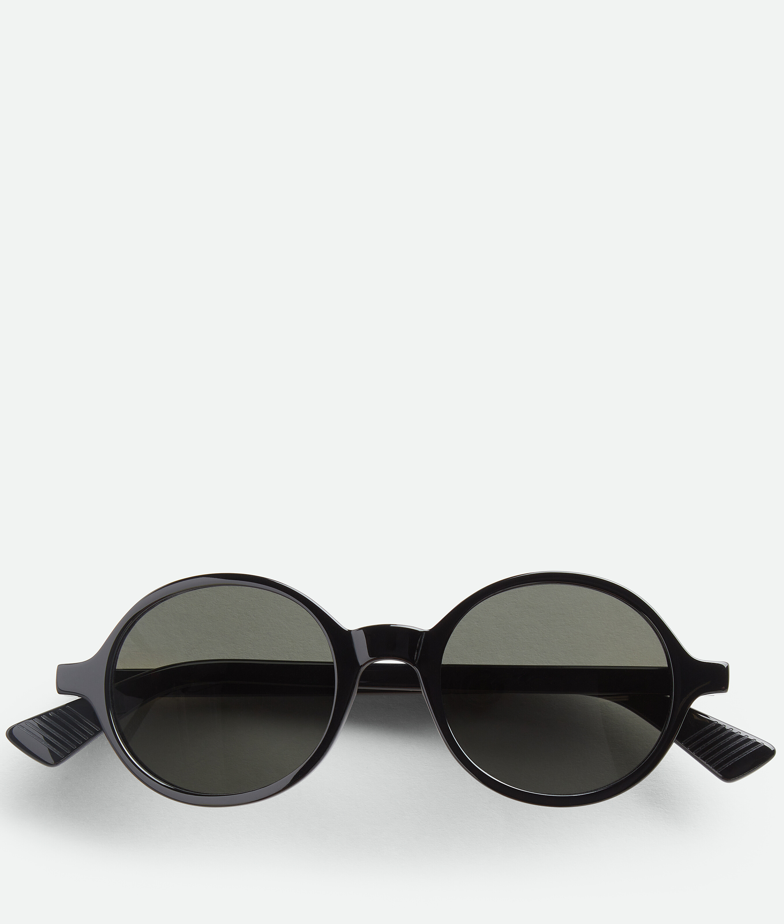 Bottega Veneta Classic Round Sunglasses - Black - Unisex -