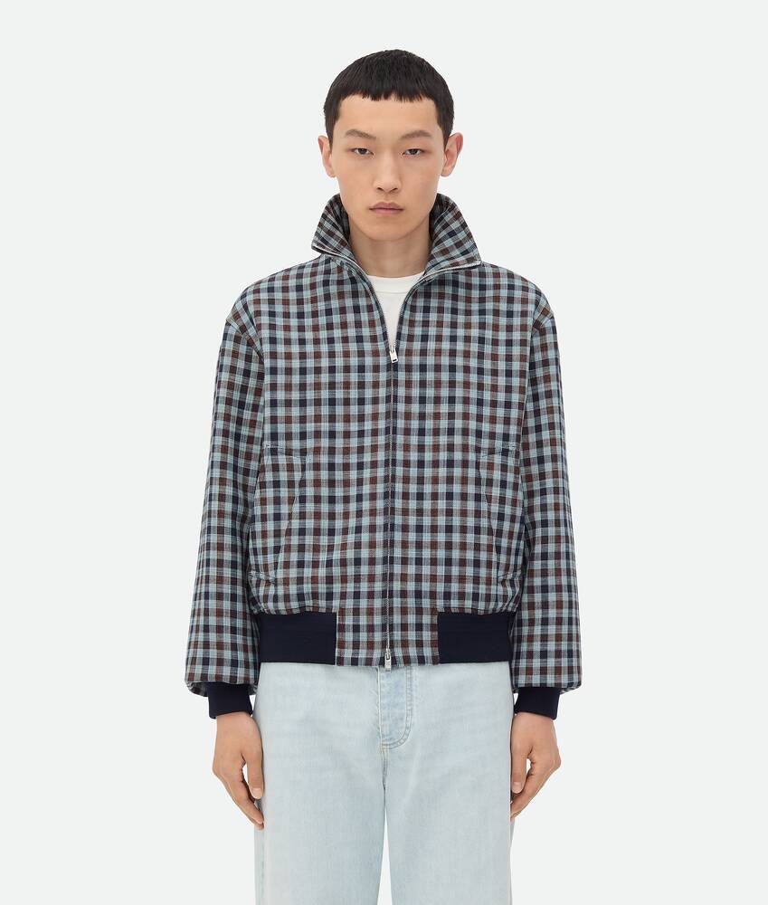 Ein größeres Bild des Produktes anzeigen 1 -                                                                                                                                                                           Blouson aus Gingham-Baumwolle