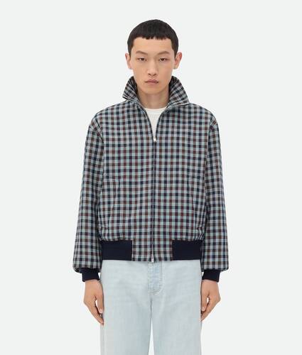 Cotton Gingham Blouson