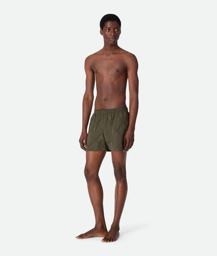 Ein größeres Bild des Produktes anzeigen 1 - Badeshorts aus Nylon mit Intrecciato Muster