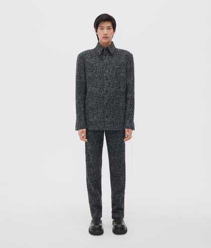 mouliné herringbone wool jacket