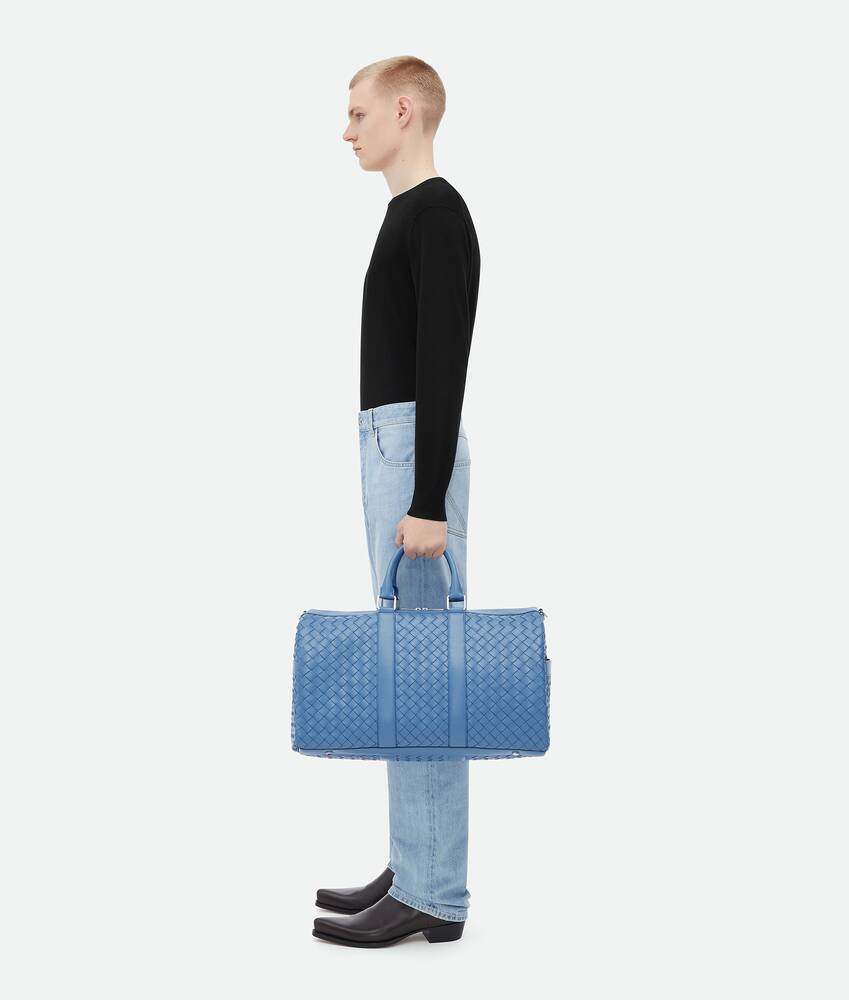 Blue bottega discount veneta duffle bag