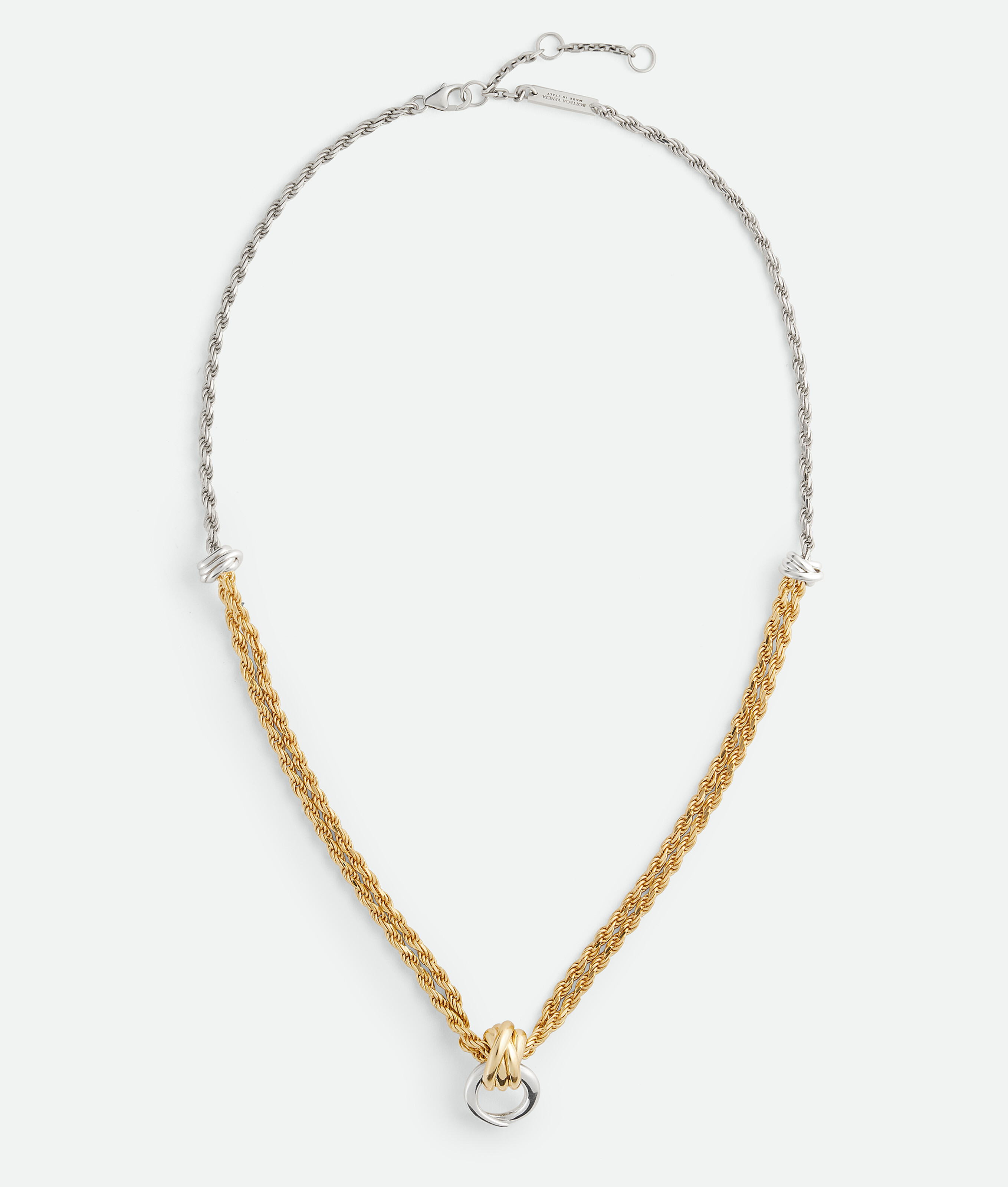 Bottega Veneta Collier Knot - Silver/yellow Gold - Femme -